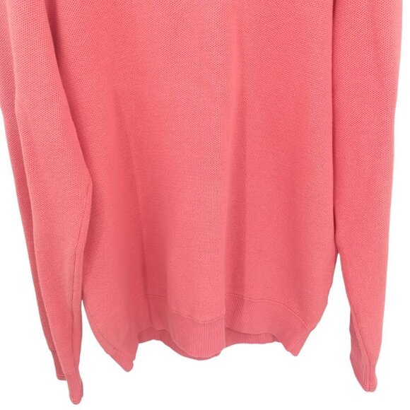 Southern Tide The Skipjack 1/4 Zip Pullover Sweater Size L Mens Golf Coral Shirt - Picture 5 of 8